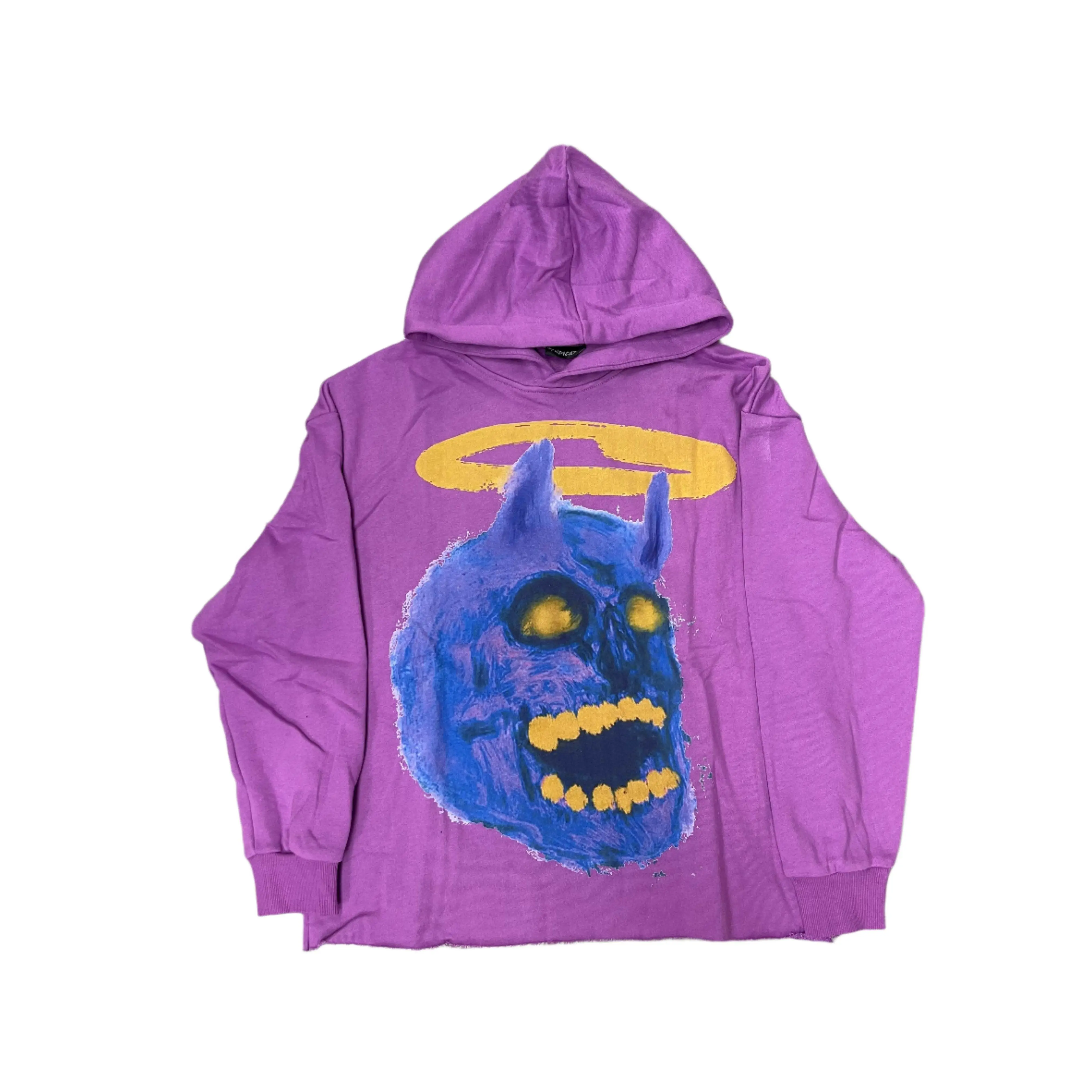 SYNDICATE SAINTS SINNERS CROPPED PULLOVER HOODIE