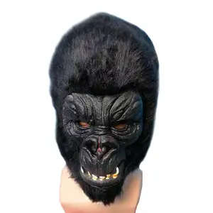 Cartoon Godzilla vs King Kong Mask - Short, Comfortable, Lightweight Halloween Cosplay Gorilla Costume Headgear, Fashion Face Covering Accessory Party Prop