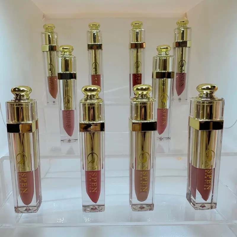 Aspen Cosmetics Matte Lipsticks, wand applicator, makeup, lip stain, highly pigmented lipstick, lipstick, matte finish, nude lipsticks, bold lipsticks, red lipstick, mauve lipsticks, makeup looks Lip Care Lipgloss Glossy