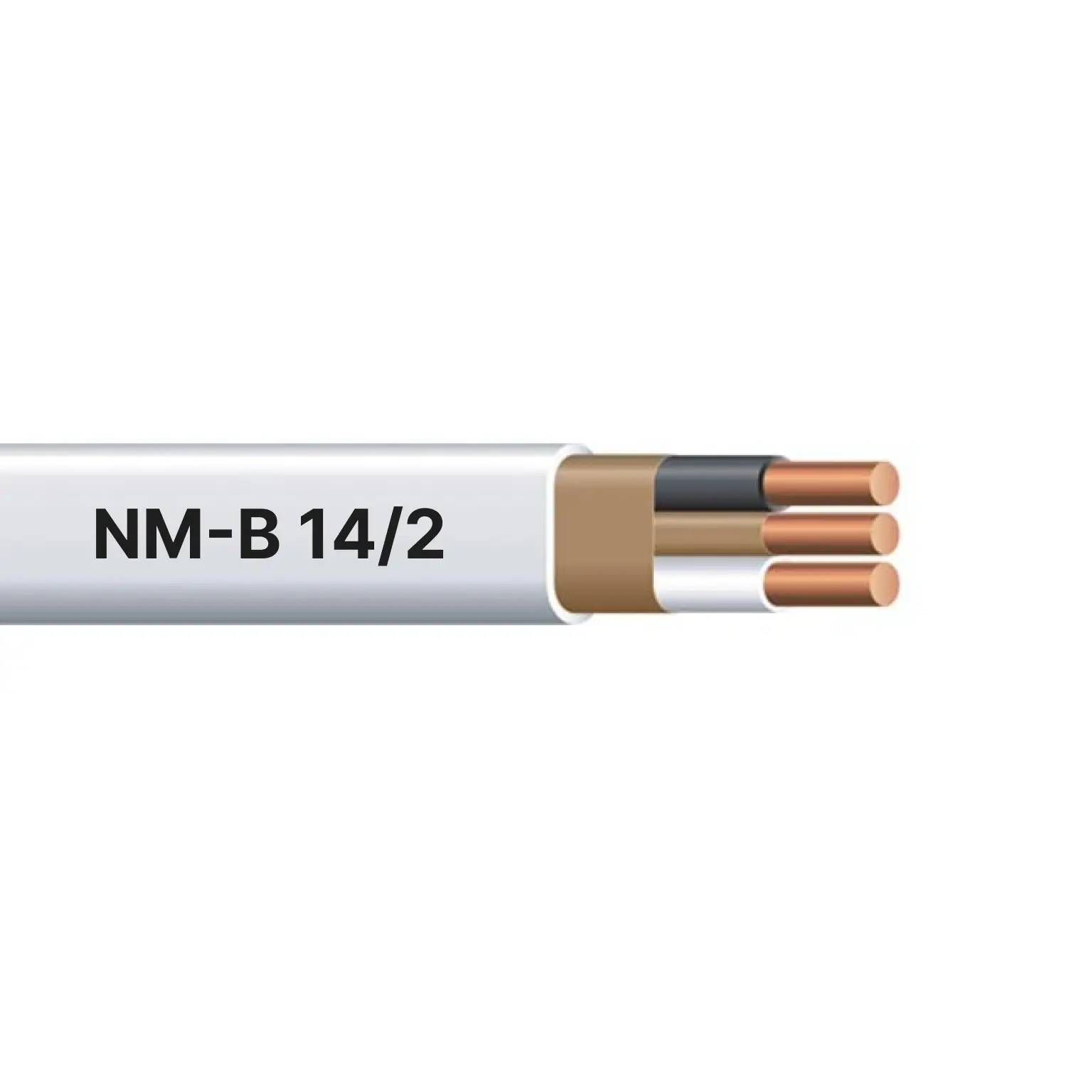 250ft Roll 14/2 NM-B Gauge Indoor White Copper Wire Cable, Grounding Wire for Electrical Installation 250ft Roll 14/2 NM-B Gauge Indoor White Copper Wire Cable, Grounding Wire for Electrical Installation