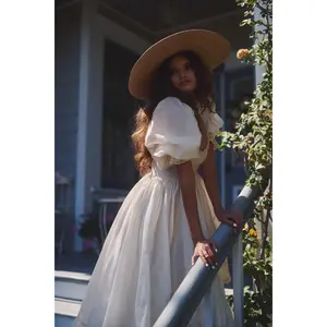 The Cream Silk Organdy Tree Hugger Dress