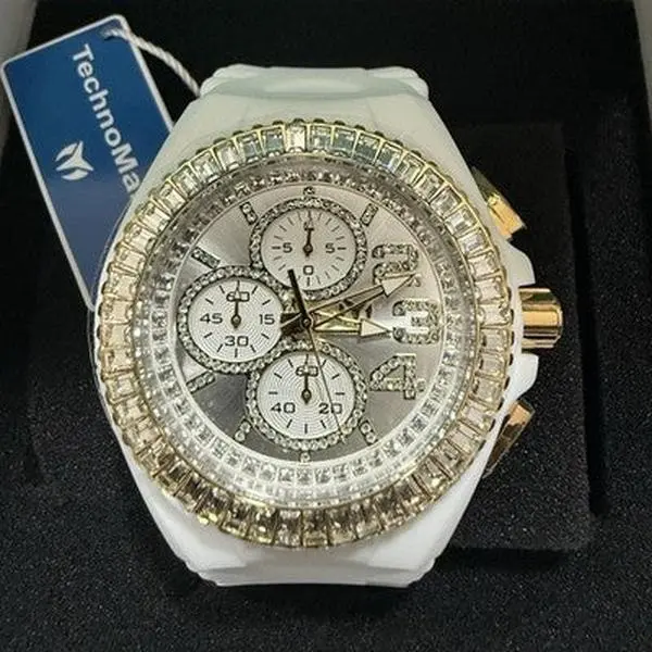 TechnoMarine Manta Ray Men's 42mm Chronograph Rose Gold Dial Watch TM-219007