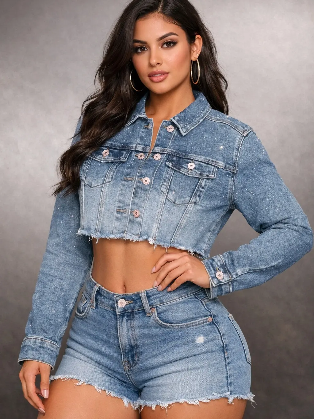 Shimmer Star Denim Jacket Shimmer Star Denim Jacket
