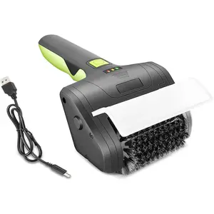 Cordless Rechargeable Grill Brush  Safe Grilling Rescue  No Shedding Bristles, 360? Rotating Cleaner Brush, Lithum 8V 700r/min Heavy Duty BBQ Accessories for Grill bot