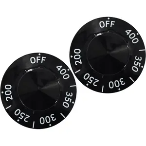 APW 300229 Thermostat Stove Knob Dial - Off/200-400?F Replacement Part Control for Fryers Braising Pan Range Oven Kitchen Burner Accessories(2PCS)