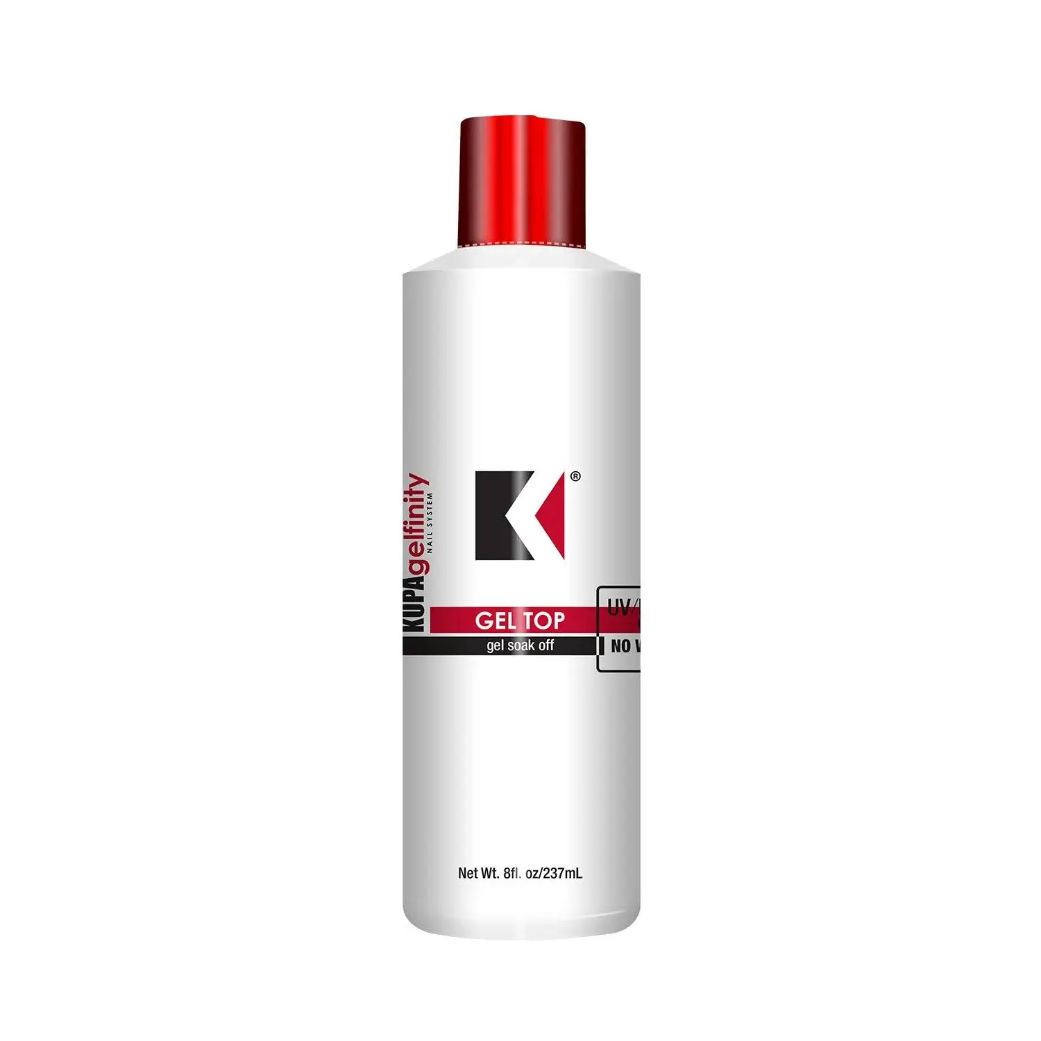 KUPA GelFinity - Soak Off Gel - Top Coat Glossy Finish (No-Wipe) 8 Fl Oz Nail Art