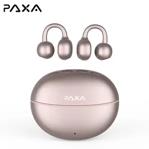 PAXA C08 Clip On Wireless Headphones with 2025 Bluetooth 6.0 for Faster, Stable Connection & Low Power Use, DT6.0 Pulse Directional Tech, 360° ACS Panoramic Sound, IPX5 Waterproof Audio Earbuds for Music & Calls, Comfortable for Sports