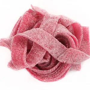 Halal Sour Strawberry Belt Candy