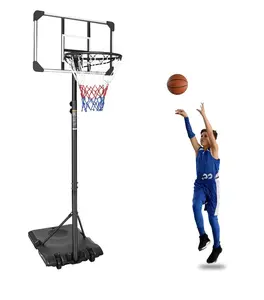 Teenagers Height Adjustable 5.6-7 'Basket 28" Backboard Portable Basket System for Indoor and Outdoor use basketball hoop