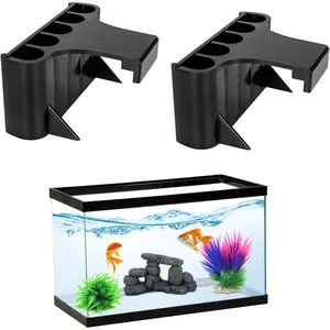 2 count Aquarium  Holder Top Hanging Fish Tank  Pot Aquarium Planter Cups for Water Feature Decoration