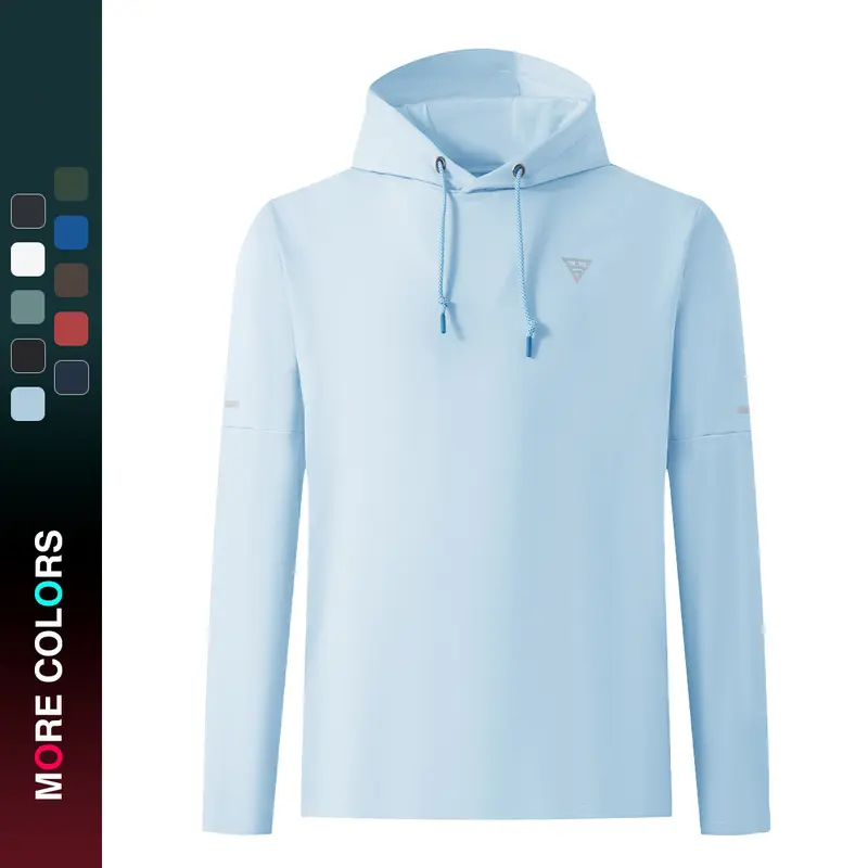 MAELREG Men's Golf Hoodie, Lightweight Fleece Pullover Sweatshirt, Athletic Hooded Top, Casual Sportswear, Fashion Menswear