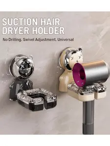 Hair Dryer Stand with Bear Design - Durable Material, Stable Base, Versatile Use for Bathrooms - Secure Hold & Easy to Use