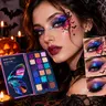 Beauty Glazed Halloween Butterfly Cosmetic Eyeshadow Palette - 18 Assorted Shades Kit with Sparkling Pressed Glitter, Shimmer Glitter Pigment, Matte Finish, Added Minerals, Vegan, Highly Pigmented, Long-Lasting, Blendable for Costume Looks