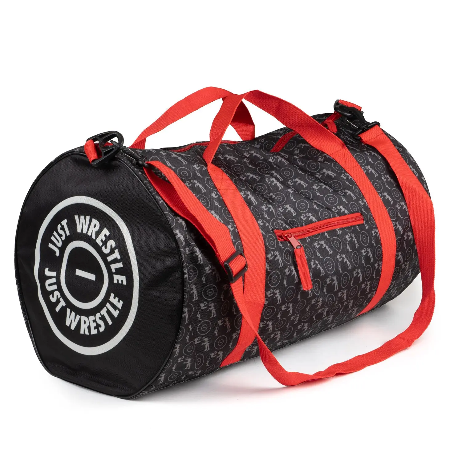 Durable Wrestling Duffle Bag with Graphic Print - Large-Capacity Multifunctional Sports Bag for Tournament, Practice Gear
