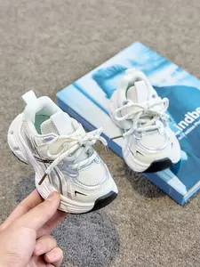 Sports Shoes Unisex Toddler 2026 New Mesh Breathable Dad Sneakers Soft Sole Comfort Baby Casual Running Shoes