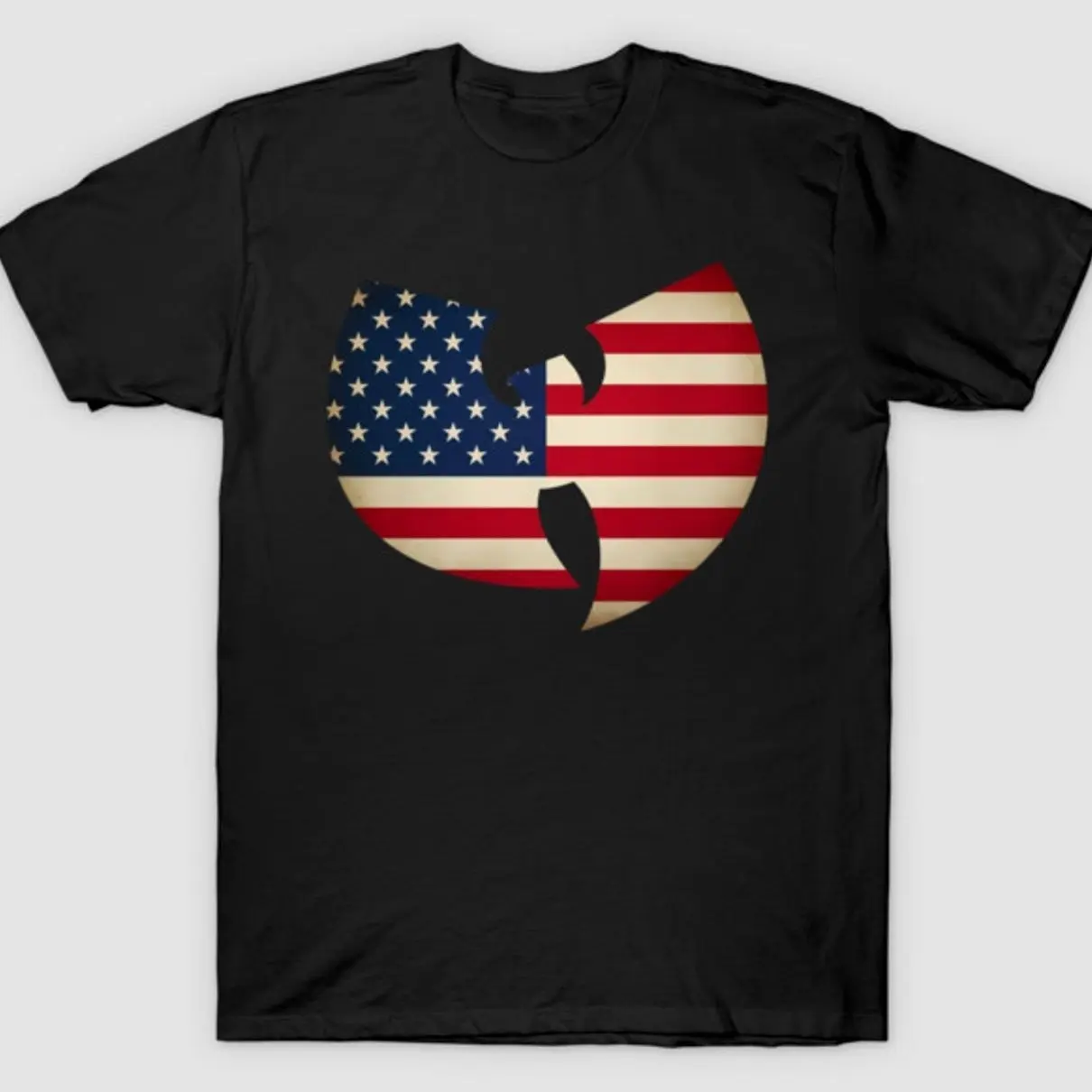 Wu-Tang American Flag Vintage T-Shirt, Hip Hop Patriotic Graphic Tee, Retro Rap Streetwear Shirt, Unisex Apparel MCP