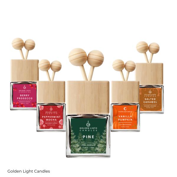 Holiday Edition Scented Car Vent Air Freshener - Long Lasting Car Vent Fragrance Diffuser - 60+ Days