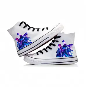 K‑pop Canvas Shoes — Unisex High‑Top Canvas Sneakers for Couples, Teens’ Training Flats, Non‑Slip Outdoor Sports Shoes