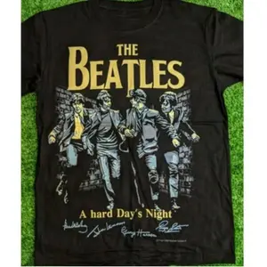 The_beatles T Shirt Funny Birthday Black Cotton Tee Vintage Gift For Men Women