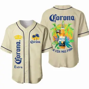 Exclusive Corona Extra Beer Summer Vibes Baseball Jersey For Men And Women Baseball Jersey, Trending Jersey, Gift For Him - High Quality