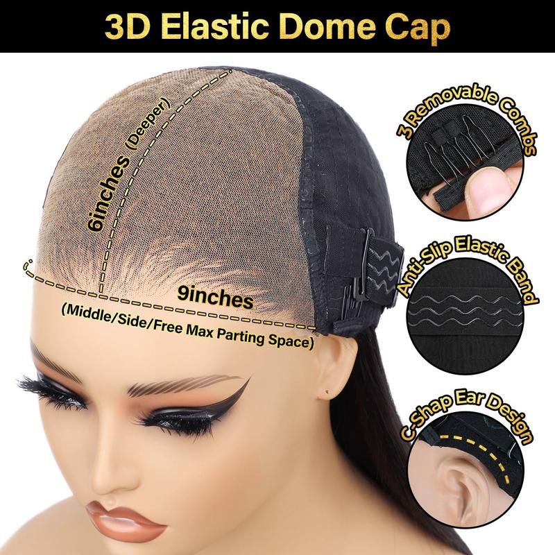 OQ HAIR Body Wave 9x6 HD Lace Wear Go Glueless Wigs Pre Cut Bleached Tiny Knots Lace Front Wigs Human Hair Plucked Natural Hairline