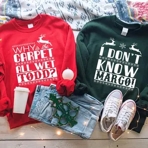 Christmas Vacation Todd And Margo Sweatshirt, Couple Christmas Shirts, National Lampoon Christmas Wife and Husband Matching Shirt