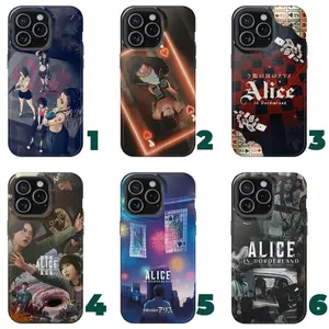 6 styles v1 Alice in Borderland Phone Case Arisu Usagi Chishiya Niragi Anime Netflix Series Aesthetic Phone Cover, Cool Japanese Manga Style fit iPhone 17,16 to SE, Galaxy