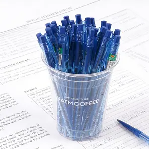 Classic Click Ballpoint Pens - 14cm/5.51in Transparent Barrel, 1.2cm/0.47in Comfortable Grip, Assorted Colors, Easy to Carry for Students & Daily Office, Daily Use