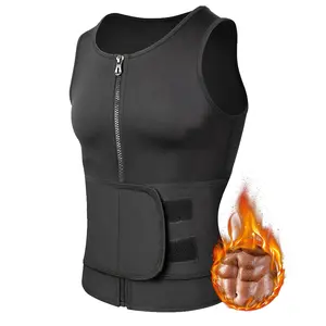 Men One Belt Vest Waist Trainer Breathable Sweat Body Shaper Gym Workout Compression Tank Top Abdominal Muscle Shaping Fitness Sportswear