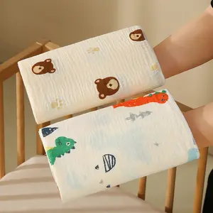 Two-Layer Cotton Bath Towel with Cute Animal Patterns, Shower Towels, Perfect Gift for Christmas Halloween Thanksgiving New Year, Soft Cartoon Design for Kids, 100x100 Cm