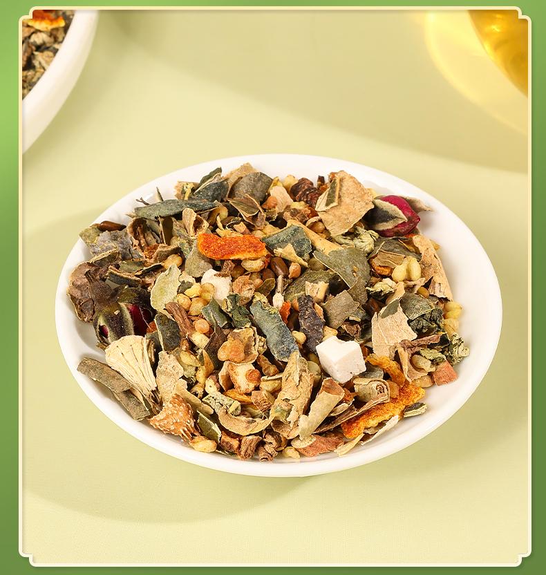 Kanglai Herbal Tea Bags - 10-Herb Natural Plant Blend for Light & Clean After Meals - Caffeine-Free & Easy to Enjoy - 75g Pack