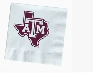 Texas A&M - Block T Logo - Napkins