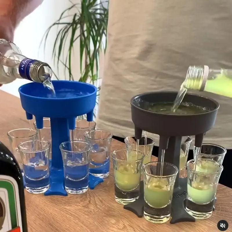 Multifunctional Six-Hole Wine Pourer, Beer and Cocktail Distributor, Creative Party Pouring Funnel, Ideal for Gatherings and Events