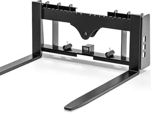 YINTATECH 3000lbs Skid Steer Pallet Fork 42" Frame Pallet Forks for Kubota Bobcat Skid Steer Loaders Tractors