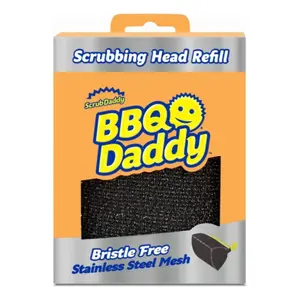 BBQ Daddy Bristle Free Grill Scrubber Refill - Heat Resistant Mesh With Flextexture Foam