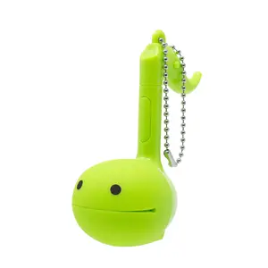 Otamatone Melody [Lime] Portable Mini Size Keychain with 11 Pre-Programmed Songs - Musical Electronic Toy from Japan by Maywa Denki