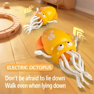 Viral Crawling Octopus Toy  - Interactive Light-Up Musical Moving Toy - Obstacle Avoidance Sensory Tummy Time Essential - Encourages Crawling for Babies & Toddlers