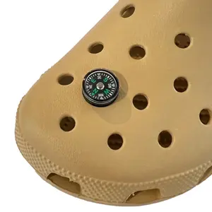 Comfortable Footwear Accessory: Compass Charm for Crocs and Clogs