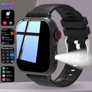 2026 new smart watch featuring a 1.83-inch high-definition TFT display; supports LED lighting, alarm clock, calculator, remote camera control, music playback, multiple sports modes that track your workout data; compatible with iPhone and Android; suitable