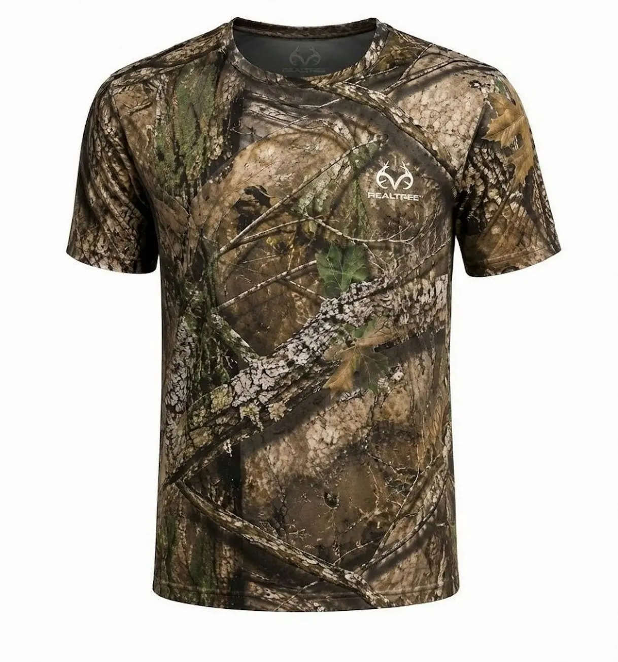 Realtree Men's Outdoor Camo Graphic T-Shirt – Moisture Wicking Hunting Tee for Hiking, Training & Casual Wear