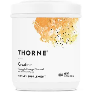 THORNE Creatine - Micronized Creatine Monohydrate Powder - Support for Muscles & Cognitive Function* - for Women & Men - Pineapple Orange - NSF Certified for Sport - 5 g per Serving - 60 Servings