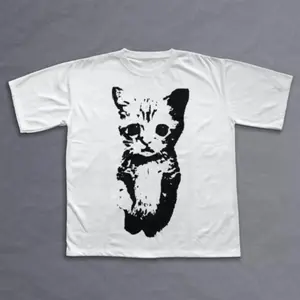 Amity Affliction Cat Y2k T-Shirt Unisex Vintage Graphic Tees Gothic Grunge Y2k Emo Scene Casual Cotton Top for Men Women Streetwear Fashion Menswear Birthday Give him/her top-notch clothing