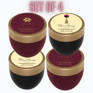 Avon Far Away 2 & Imari 2 Perfumed Skin Softener 5 fl. oz. SET of 4