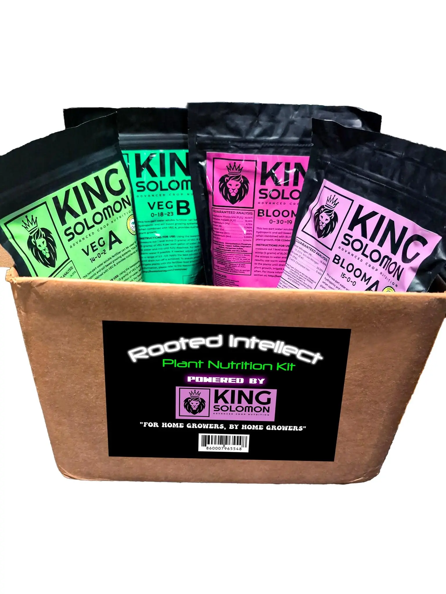 Nutrient kit for Autoflower and Photoperiod Plants - Powered by King Solomon Nutrients Plant Fertilizer Plant Nutrient Concentrate