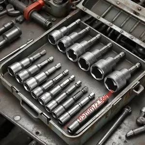 Hex Wrench Screwdriver Set, 5mm to 13mm Hex Key Set, Chrome Vanadium Steel, Home Hand Projects, Impact Drill Bit Kit