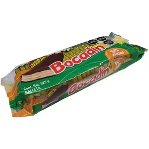Ricolino Bocadin Chocolate Wafer Bars Snack 50 Count - Delicious Crispy Layers of Wafers Coated in Rich Chocolate - Perfect for Sharing & Snacking - Trusted Mexican Brand