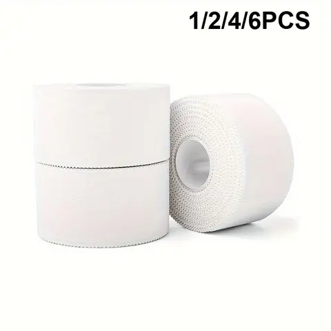 Sports Tape, Professional Athletic Trainer Tape, Non-Stick Easy-To-Tear Textured Superior Grip Design, Ideal for Sports Training & First Aid Use (1.5"x30ft), Multiple Options Available