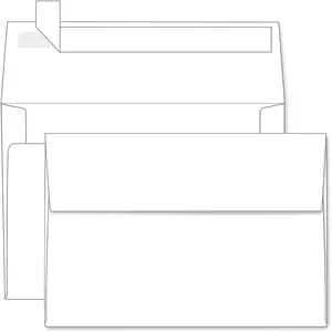 A4 White Envelopes 4x6 100 Pack, Goefun 4.25 x 6.25 Invitation Envelopes Self Seal,120 GSM Printable for 4x6 Cards, Photos, Invitations, Weddings, Graduation, Baby Shower