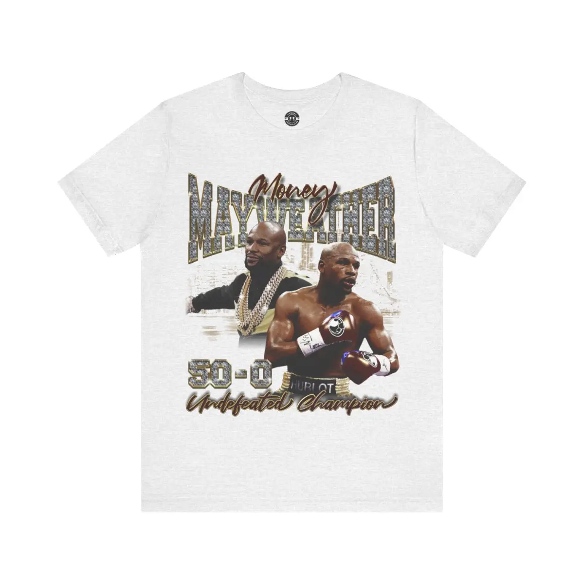 Floyd Mayweather Money Boxing Vintage 90s Retro Graphic Collage T-Shirt