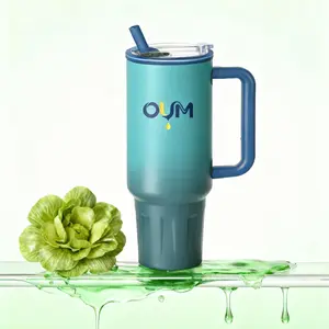 OUM Classic-Durability 40oz Travel Tumblerwith Handle - Stainless Steel  Leakproof for Car, Gym & Office tiktokshopspringglowup